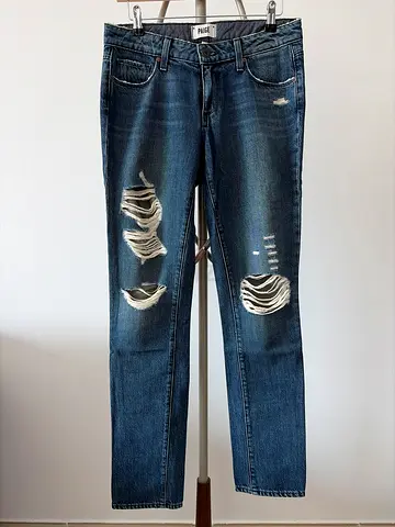 PAIGE Distressed Denim Jeans