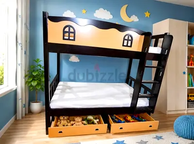 Brand-new Solid wood Bunker bed with storage Available