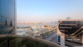 1BR + Hall for annual rent in Ajman, large hall, gym, pool & parking, modern finishes, luxury décor