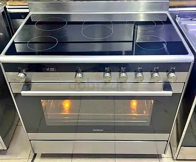 Siemens IQ500 Stainless Steel Electric Cooker with Ceramic Hob and Oven 90x60cm