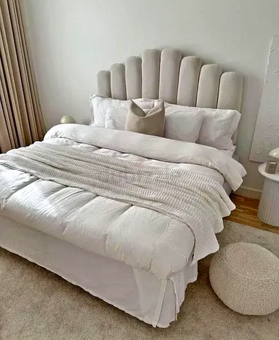 Elegant modern Design fully custom made king size bed hydraulic storage cne be installed