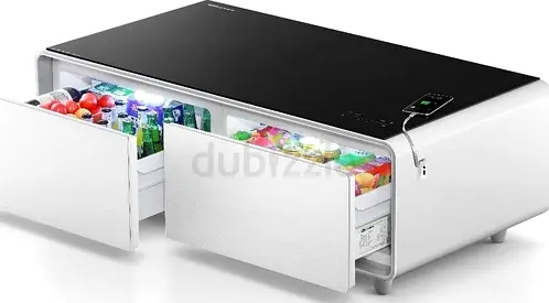 Smart coffee table and fridge