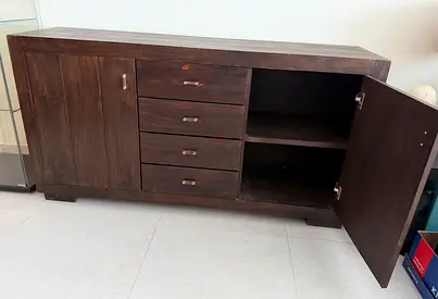 **Solid Wood Sideboard / Buffet Cabinet – Pan Emirates