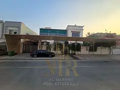 Villa for sale in Ajman, Al Zahiyah area, 6025 sq ft, 5 master bedrooms with a roof terrace, price i