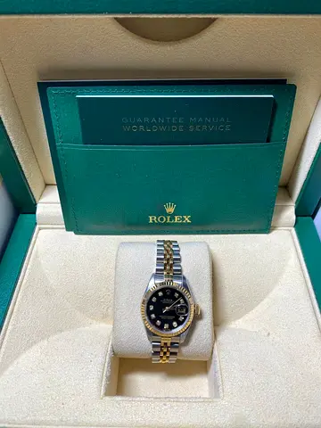 Rolex Lady-Datejust 26mm Two-Tone Diamond Dial with Box and full links