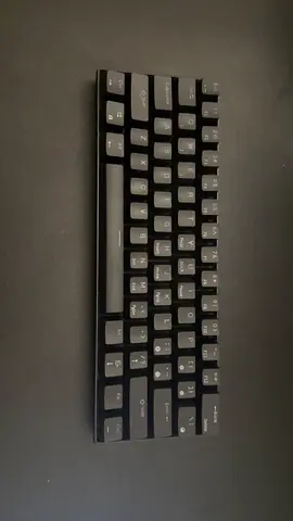 Rk61 mechanical keyboard with hyper x pudding keycaps