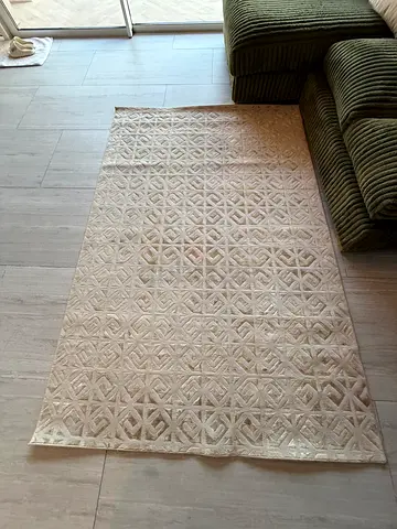 Carpet home center damavand gold yellow beige white soft 230 x 155 cm size