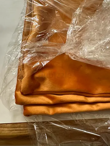 Square orange cushion covers 13inches