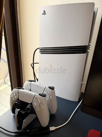 PS5 Pro with disc drive and games