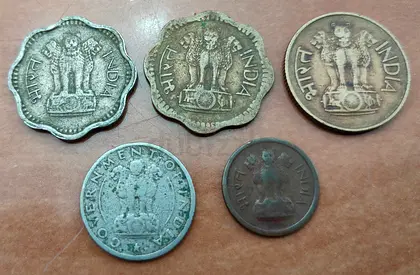 Old Indian coins