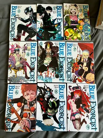 Blue Exorcist Manga Volumes 1-9 Collection by Kazue Kato