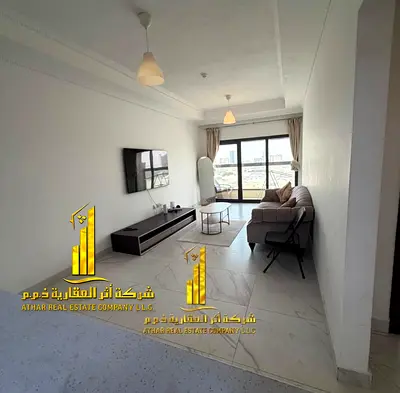 شقه فاخره ثاني ساكن غرفه وصاله مع بلكونه و جيم و مسبح.عجمان برج الساعه.مفروش بالكامل للإيجار الشهري✨الإيجار يشمل الفواتير والإنترنت وموقف