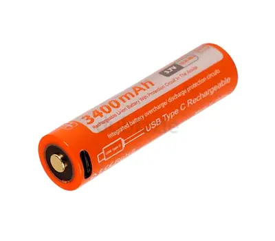 Dive torch battery 18650