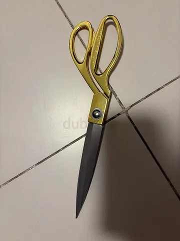 Large gold-handled tailor scissors - sturdy cutting shears