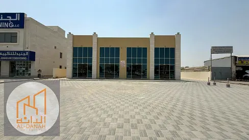 Commercial shop for rent in a prime location on a main road in Al Sajaa Industrial Area