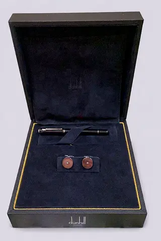 Dunhill Pen and Cufflinks Set in Original Box
