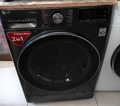 LG smart thinQ steam 2-in-1 Front Load Washer Dryer 10kg/7kg -