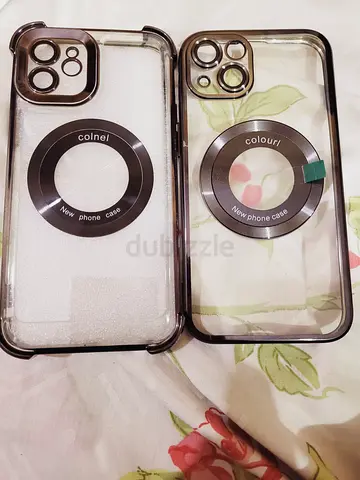 Clear MagSafe-style iPhone case with camera protection (pair)