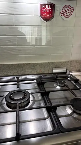 Used stainless steel gas hob (5 burners) in good working condition