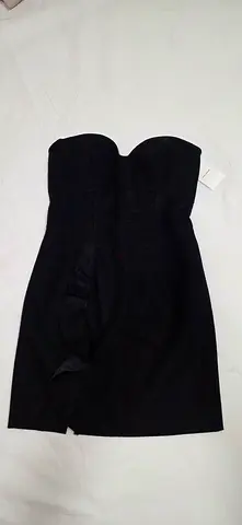 Isabel Marant Dark Grey Wool Strapless Mini Dress, Size L, New with Tag