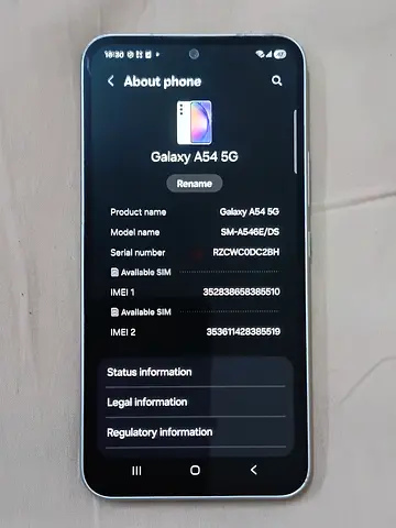 SAMSUNG A54 5G  RAM8GB / 256GB MEMORY