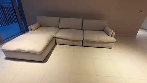 Excellent condition Home centre swin sofa with ottoman