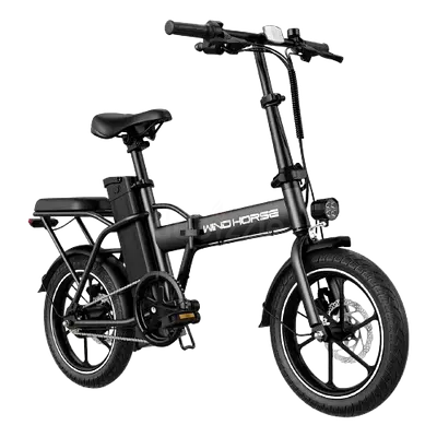 Wind Horse Electric Scooter 350W 30KM Range 35KM Speed, W2 A - Black