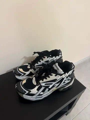 Balenciaga Track sneakers - black & white, used, size 45