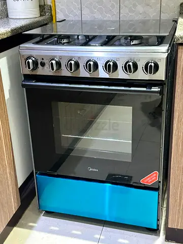 Midea 60/60;free standing cooker with 4 burner Automatic ignition