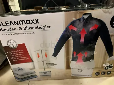 CLEANmaxx Automatic Shirt & Blouse Ironing Machine – 1800W