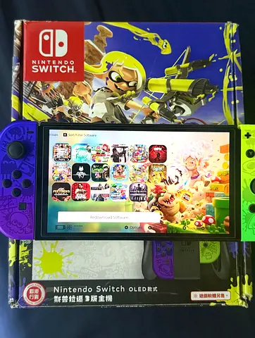 Modded Nintendo Switch Oled Splatoon 3 edition