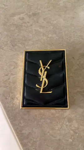 Used eyeshadow palette — neutral/olive shades, mirror included