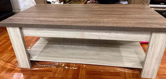 Wooden Coffee Table Center table with Lower Shelf — perfect Condition
