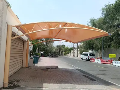 Outdoor Car Parking Shade Canopy - Single Bay, Good Condition