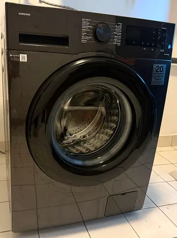 Samsung 9kg Front Load Washing Machine (Black) – EcoBubble & Hygiene Steam
