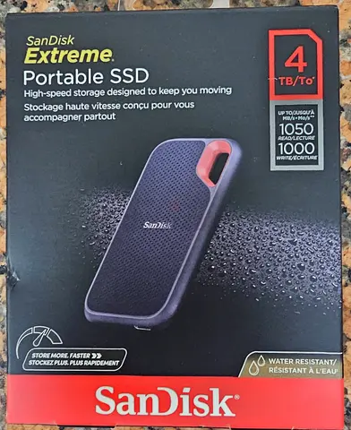Sandisk Extreme Portable SSD 4TB