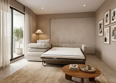 Modern Fold-Out Sofa Bed with Mattress