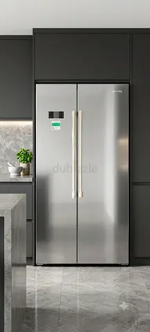 Smeg Side-by-Side Stainless Steel Refrigerator – Good Condition | Premium Design