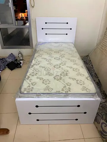 Brand New Single Wooden Bed With Medical Mattress