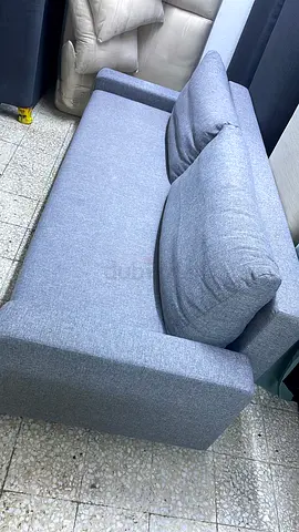 Grey 3-seater fabric sofa in good condition