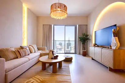 Price drop |boho style 2BR | 60th Floor | Panoramic Sea View