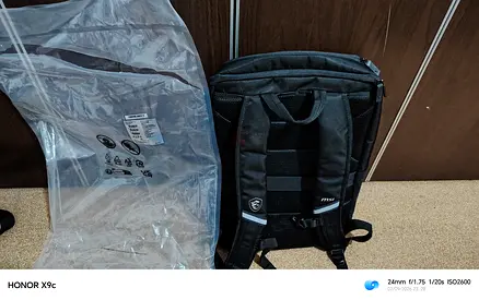 Black MSI Gaming Laptop Backpack - new condition