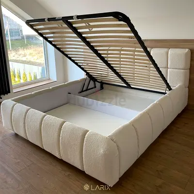 Modern Upholstered Ottoman Bed Frame with out matters