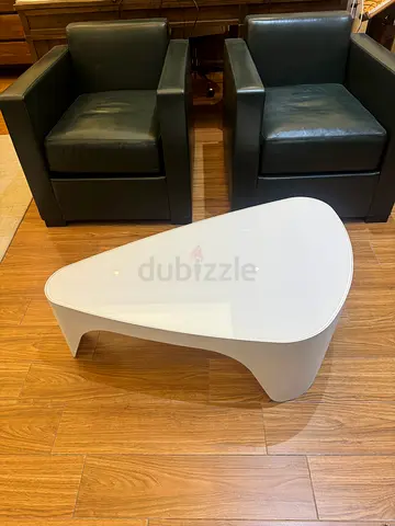 Ligne Roset Kendo Triangular coffee table center piece designed by Jacques Ducru