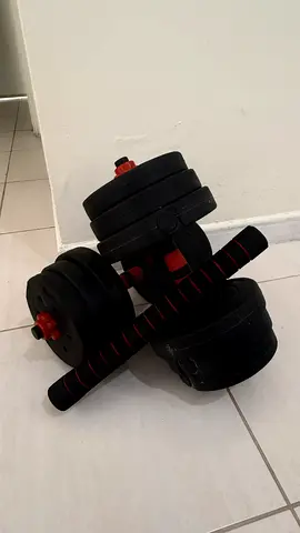 Adjustable Dumbbell Set with Foam Bar