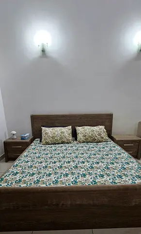 Double Bed with Mattress - Good Condition
