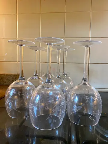 Wine glasses from The One