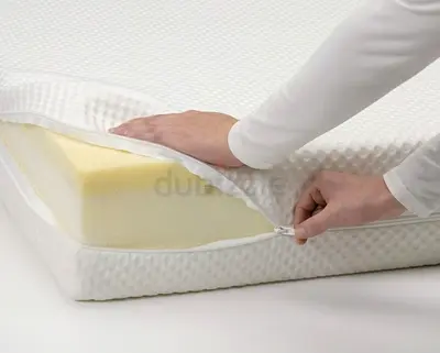 Memory Foam Mattress Topper with Removable Zip Cover - 180x200cm