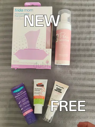 NEW Postpartum Care Kit - Frida Mom, Lansinoh and Palmer's Products free