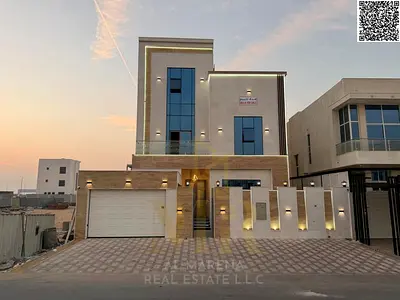 Luxury villa for sale in Al Bahia | Two floors and a roof | 7 master bedrooms | 3 living rooms | Includes registration and ownership fees